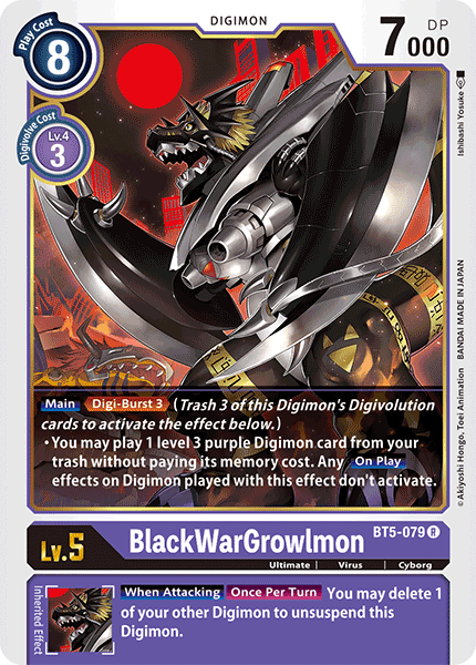 BlackWarGrowlmon - BT5-079 - Rare available at 401 Games Canada