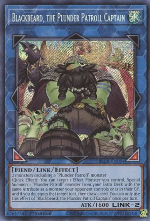 Blackbeard, the Plunder Patroll Captain - BLCR-EN094 - Secret Rare - 1st Edition available at 401 Games Canada