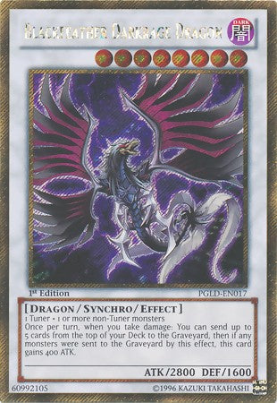 Blackfeather Darkrage Dragon - PGLD-EN017 - Gold Secret Rare - 1st Edition available at 401 Games Canada