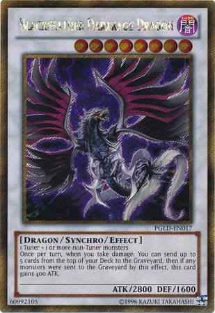 Blackfeather Darkrage Dragon - PGLD-EN017 - Gold Secret Rare - Unlimited available at 401 Games Canada