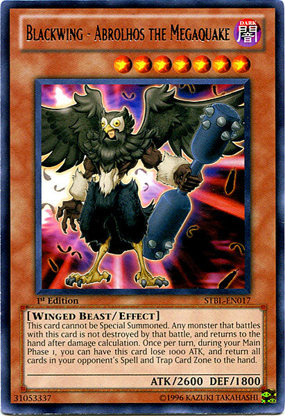 Blackwing - Abrolhos the Megaquake - STBL-EN017 - Rare - 1st Edition available at 401 Games Canada