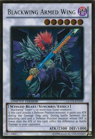 Blackwing Armed Wing - GLD3-EN039 - Gold Rare - Limited Edition available at 401 Games Canada