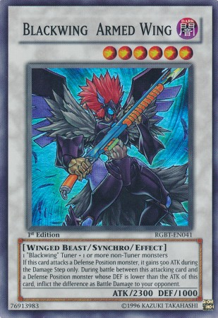 Blackwing Armed Wing - RGBT-EN041 - Super Rare - 1st Edition available at 401 Games Canada