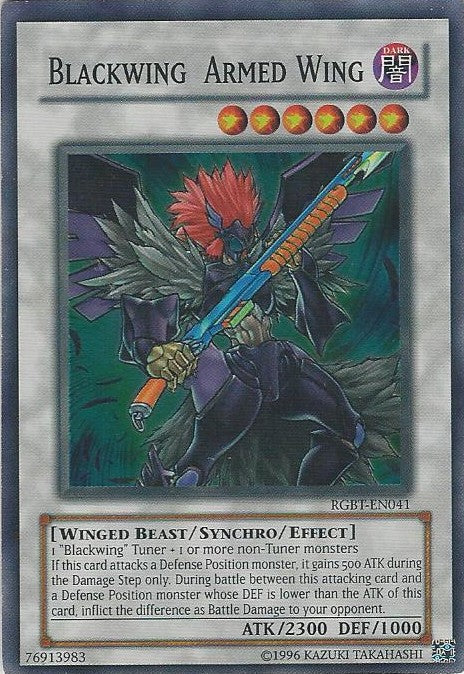 Blackwing Armed Wing - RGBT-EN041 - Super Rare - Unlimited available at 401 Games Canada