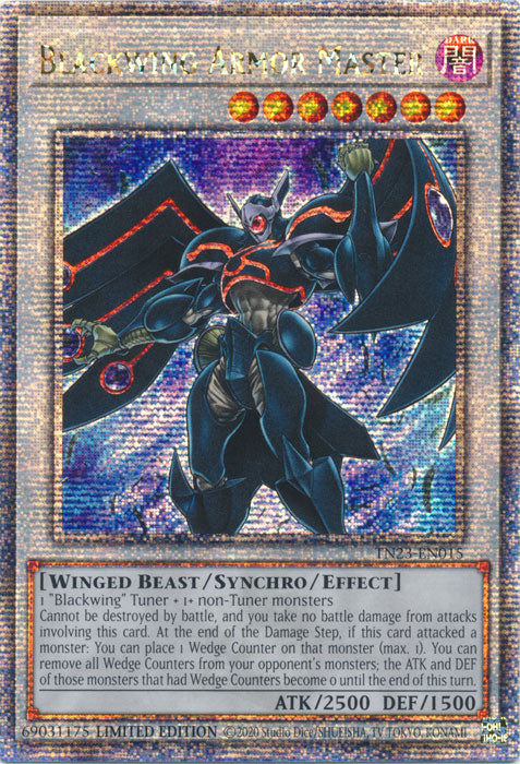 Blackwing Armor Master - TN23-EN015 - Quarter Century Secret Rare - Limited Edition available at 401 Games Canada