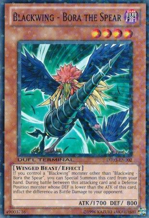 Blackwing - Bora the Spear - DT03-EN002 - Normal Parallel Rare available at 401 Games Canada