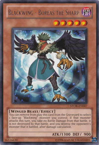 Blackwing - Boreas the Sharp - STOR-EN007 - Rare - Unlimited available at 401 Games Canada