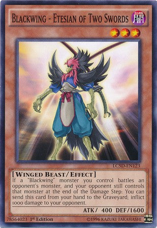 Blackwing - Etesian of Two Swords - LC5D-EN123 - Common - 1st Edition available at 401 Games Canada