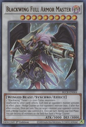 Blackwing Full Armor Master - BLCR-EN064 - Ultra Rare - 1st Edition available at 401 Games Canada