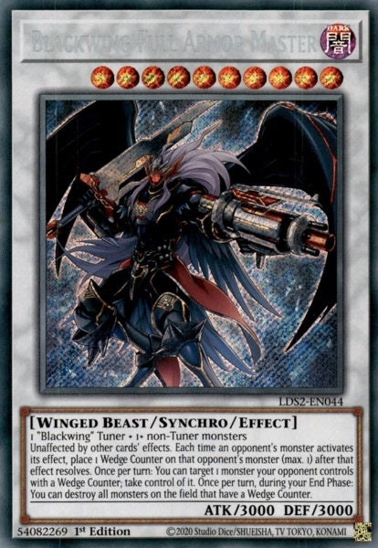 Blackwing Full Armor Master - LDS2-EN044 - Secret Rare - 1st Edition available at 401 Games Canada