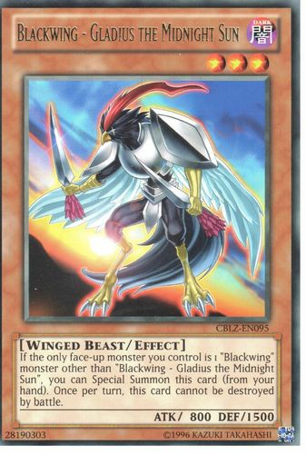 Blackwing - Gladius the Midnight Sun - CBLZ-EN095 - Rare - Unlimited available at 401 Games Canada