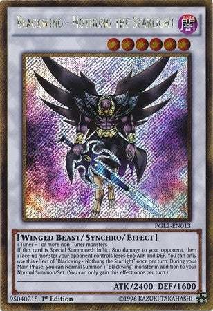 Blackwing - Nothung the Starlight - PGL2-EN013 - Gold Secret Rare - 1st Edition available at 401 Games Canada