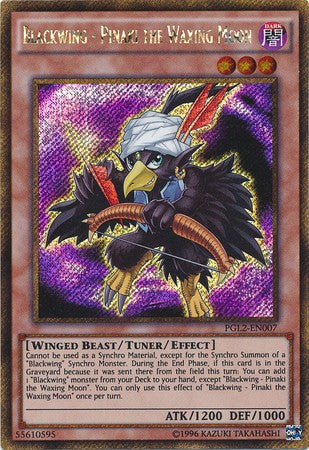 Blackwing - Pinaki the Waxing Moon - PGL2-EN007 - Gold Secret Rare - Unlimited available at 401 Games Canada