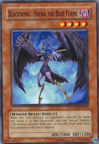 Blackwing - Shura the Blue Flame - RGBT-EN011 - Common - Unlimited available at 401 Games Canada