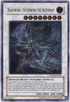 Blackwing - Silverwind the Ascendant - SOVR-EN041 - Ultimate Rare - Unlimited available at 401 Games Canada