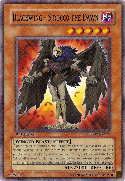 Blackwing - Sirocco the Dawn - CRMS-EN010 - Common - 1st Edition available at 401 Games Canada