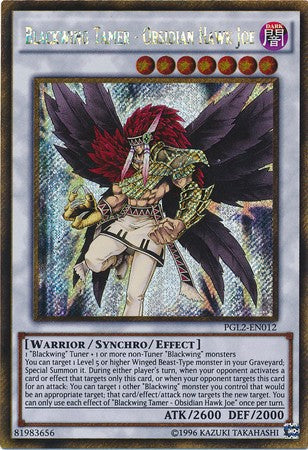 Blackwing Tamer - Obsidian Hawk Joe - PGL2-EN012 - Gold Secret Rare - Unlimited available at 401 Games Canada