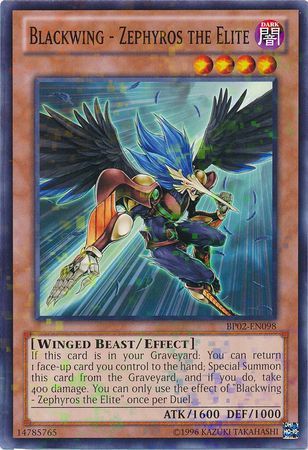 Blackwing - Zephyros the Elite - BP02-EN098 - Mosaic Rare - Unlimited available at 401 Games Canada