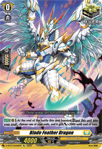 Blade Feather Dragon - D-BT07/Re09 - Special Reprint available at 401 Games Canada