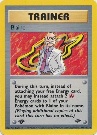 Blaine - 100/132 - Rare - 1st Edition available at 401 Games Canada
