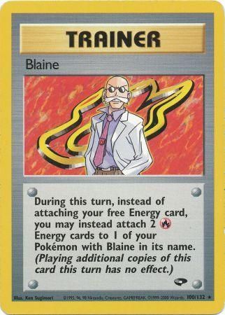 Blaine - 100/132 - Rare - Unlimited available at 401 Games Canada