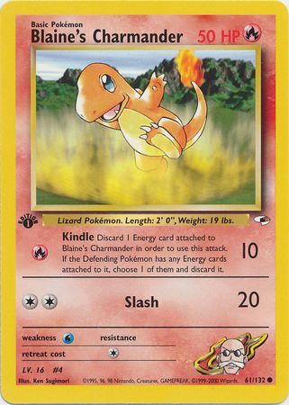 Blaine's Charmander - 61/132 - Common - 1st Edition available at 401 Games Canada