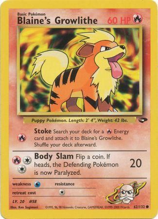 Blaine's Growlithe - 62/132 - Common - Unlimited available at 401 Games Canada