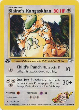 Blaine's Kangaskhan - 36/132 - Uncommon - 1st Edition available at 401 Games Canada