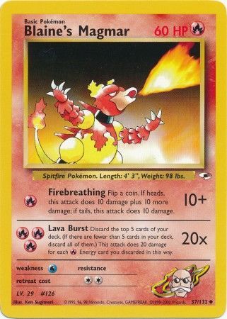 Blaine's Magmar - 37/132 - Uncommon - Unlimited available at 401 Games Canada