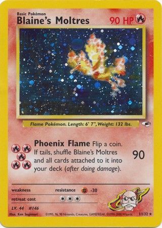 Blaine's Moltres - 1/132 - Holo - Unlimited available at 401 Games Canada