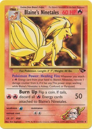 Blaine's Ninetales - 21/132 - Rare - Unlimited available at 401 Games Canada