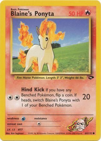 Blaine's Ponyta - 64/132 - Common - Unlimited available at 401 Games Canada