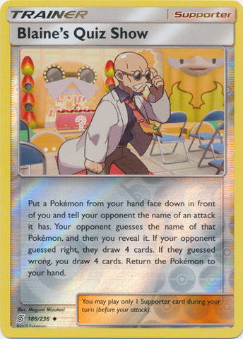 Blaine's Quiz Show - 186/236 - Uncommon - Reverse Holo available at 401 Games Canada
