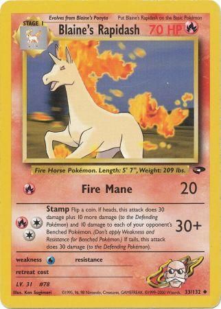 Blaine's Rapidash - 33/132 - Uncommon - Unlimited available at 401 Games Canada