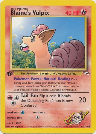 Blaine's Vulpix - 65/132 - Common - 1st Edition available at 401 Games Canada