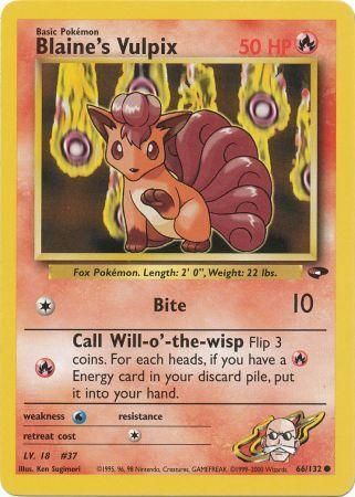 Blaine's Vulpix - 66/132 - Common - Unlimited available at 401 Games Canada