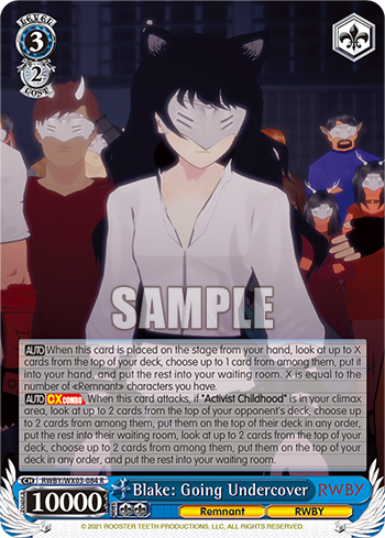 Blake: Going Undercover - RWBY/WX03-084 - Rare available at 401 Games Canada