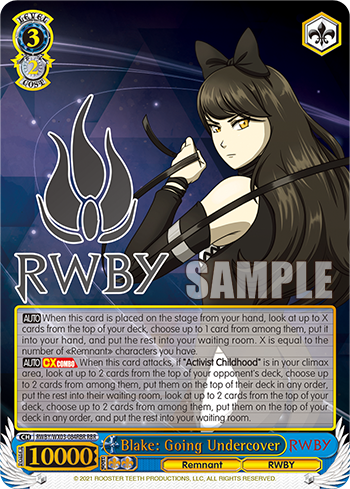 Blake: Going Undercover - RWBY/WX03-E084RBR - RWBY Rare available at 401 Games Canada