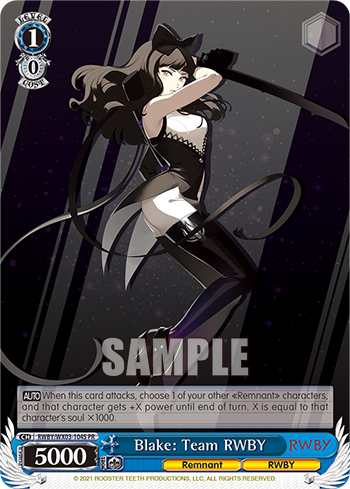 Blake: Team RWBY - RWBY/WX03-E104S - Promo (Foil) (Alternate Art) available at 401 Games Canada