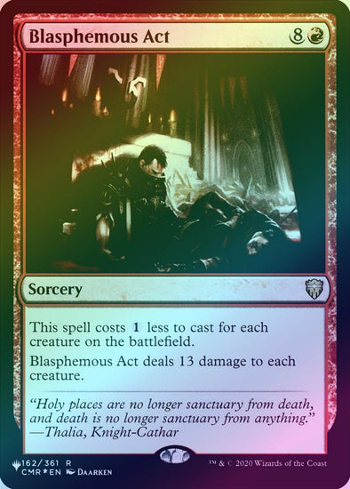401 Games Canada - Blasphemous Act - CMR Reprint (Foil) (PLST) 401 Games Canada - Blasphemous Act - CMR Reprint (Foil) (PLST)