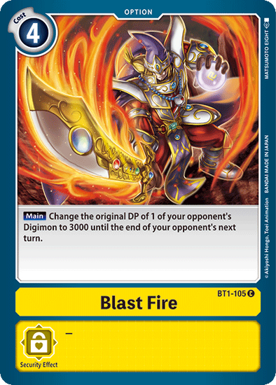 Blast Fire - BT1-105 - Common available at 401 Games Canada