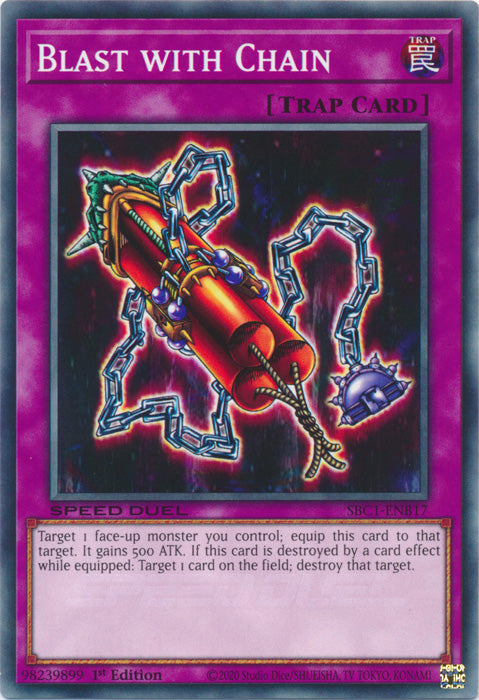 Blast with Chain - SBC1-ENB17 - Common - 1st Edition available at 401 Games Canada