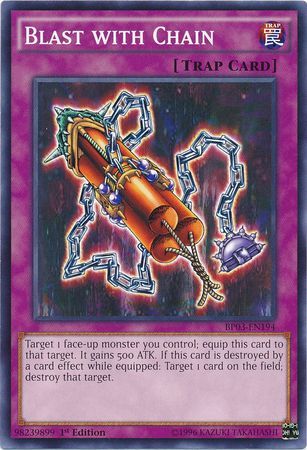 Blast with Chain (Shatterfoil) - BP03-EN194 - Shatterfoil Rare - 1st Edition available at 401 Games Canada