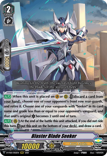 Blaster Blade Seeker - D-VS01/002 - Triple Rare available at 401 Games Canada