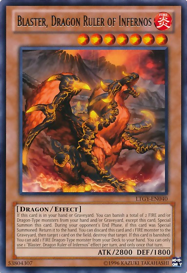 Blaster, Dragon Ruler of Infernos - LTGY-EN040 - Rare - Unlimited available at 401 Games Canada