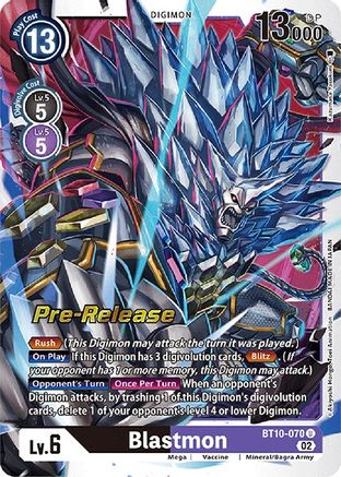 Blastmon (Prerelease Promo) - BT10-070 - Uncommon available at 401 Games Canada
