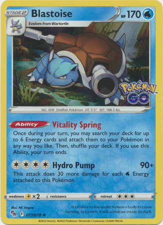 Blastoise - 017/078 - Holo Rare available at 401 Games Canada