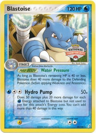 Blastoise - 14/100 - Promo (National Championships 2007) available at 401 Games Canada