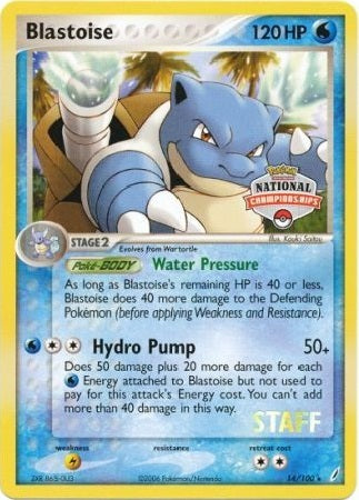 Blastoise - 14/100 - Promo (Staff National Championships 2007) available at 401 Games Canada