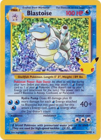 Blastoise - 2/102 - Holo Rare (Classic Collection) available at 401 Games Canada